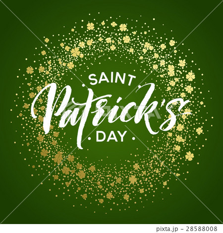 Happy saint Patricks day greeting poster with 28588008