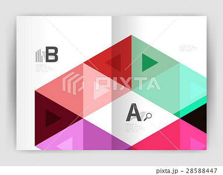 Modern triangle print template Modern triangle print template 28588447