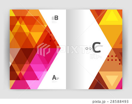 Modern business brochure or leaflet print cover Modern business brochure or leaflet print cover 28588493