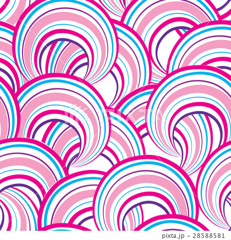 Abstract circle seamless pattern. Bubble ornament 28588581