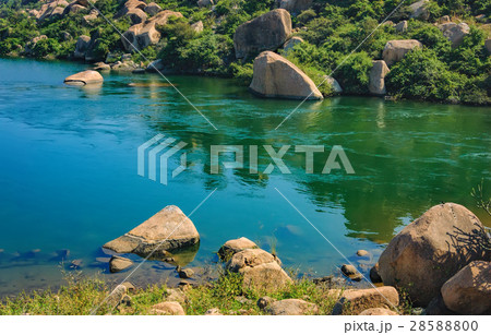 Tungabhadra River in Hampi, India 28588800