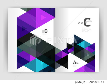 Modern business brochure or leaflet print cover 28589044