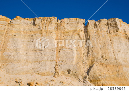 cliff of the yellow orange brown sand soil clay 28589045