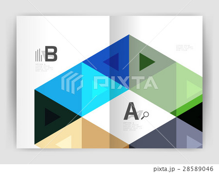 Modern business brochure or leaflet print cover 28589046