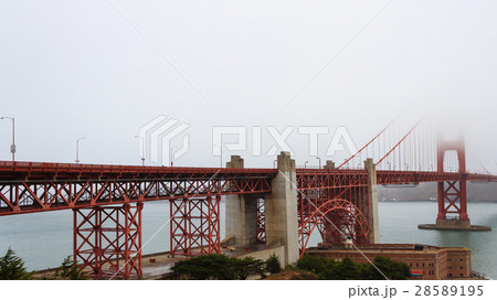 Golden Gate bridge with fog 28589195