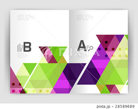 Modern business brochure or leaflet print cover 28589689