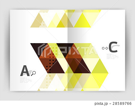 Vector triangle print template Vector triangle print template 28589766