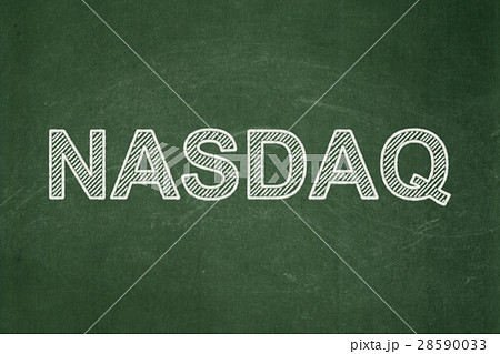 Stock market indexes concept: NASDAQ on chalkboard Stock market indexes concept: NASDAQ on chalkboard 28590033