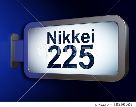 Stock market indexes concept: Nikkei 225 on 28590035