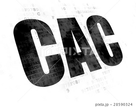 Stock market indexes concept: CAC on Digital 28590324