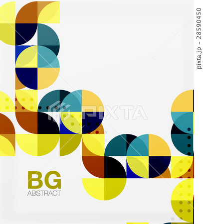 Modern geometric circle abstract background 28590450