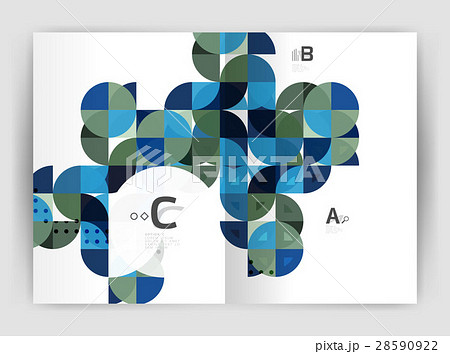 Vector modern geometric annual report cover 28590922