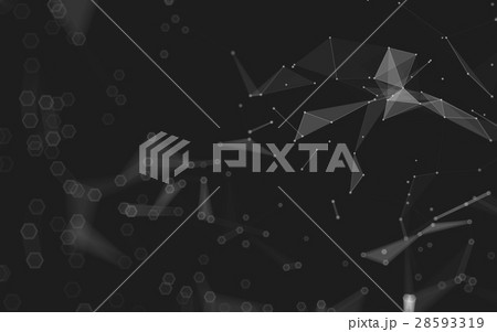 Abstract polygonal space low poly dark background Abstract polygonal space low poly dark background 28593319