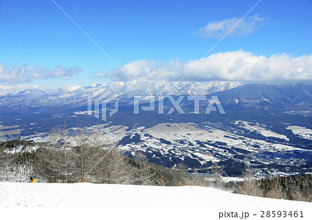 冬の晴天「入笠山」南アルプス 冬の晴天「入笠山」南アルプス 28593461