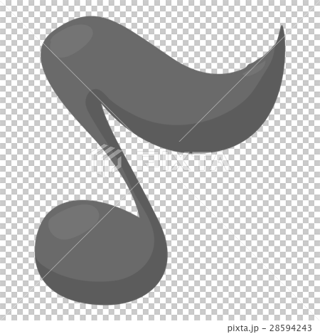 Music note icon, cartoon style Music note icon, cartoon style 28594243