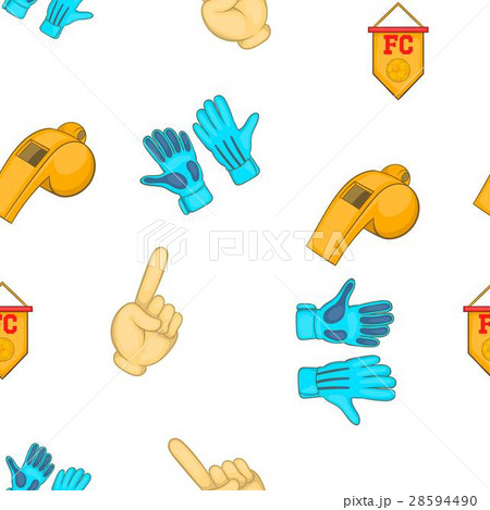 Soccer football pattern, cartoon style Soccer football pattern, cartoon style 28594490