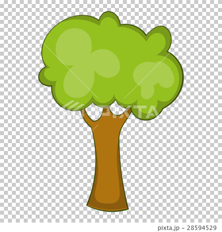 Green tree icon, cartoon style Green tree icon, cartoon style 28594529