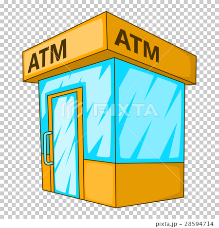 ATM icon, cartoon style ATM icon, cartoon style 28594714