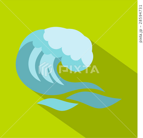 Big wave icon, cartoon style 28594731