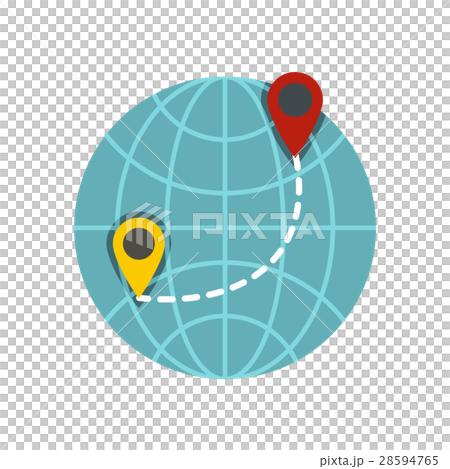 Globe icon, flat style Globe icon, flat style 28594765