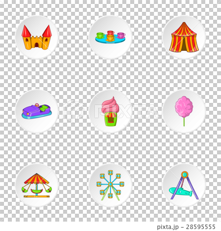 Entertainment for children icons set Entertainment for children icons set 28595555