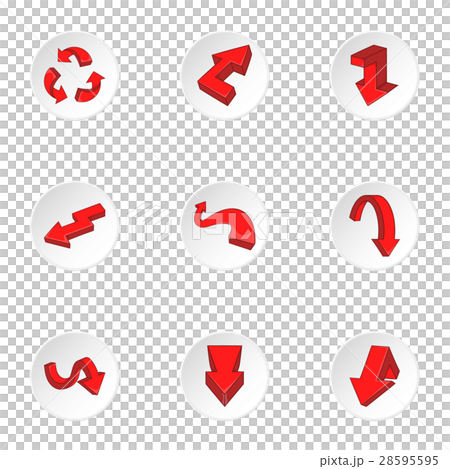 Pointer icons set, cartoon style 28595595