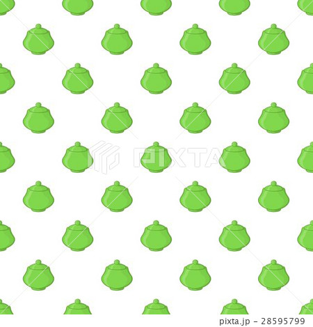 Green sugar bowl pattern, cartoon style 28595799