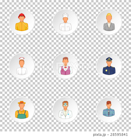 Specialty icons set, cartoon style 28595841