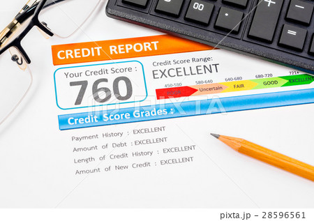 Credit score report. Credit score report. 28596561