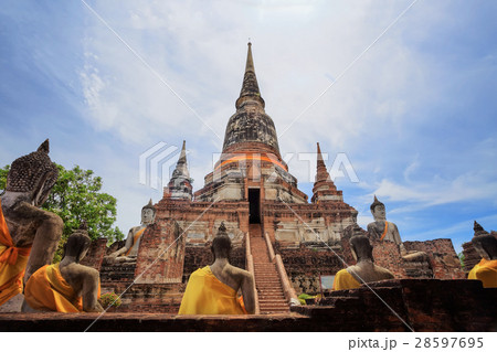 Wat Yai Chai Mongkol at Ayutthaya Wat Yai Chai Mongkol at Ayutthaya 28597695