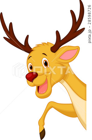 Cute deer head cartoon 28598726