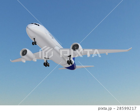 離陸中の貨物機のCGレンダリングイメージ 28599217