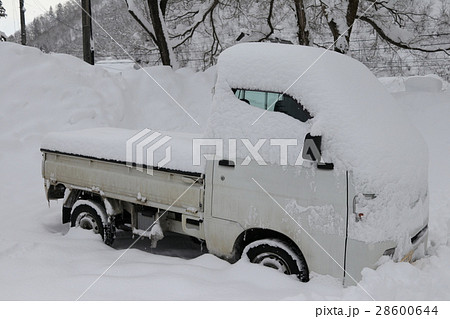 雪に埋まる車2 28600644
