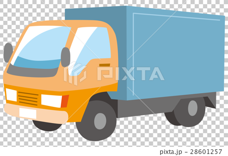 貨物トラックのイメージイラストのイラスト素材