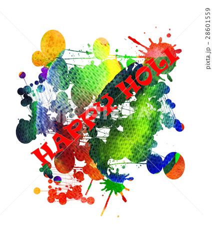 Happy Holi greeting card. Happy Holi greeting card. 28601559
