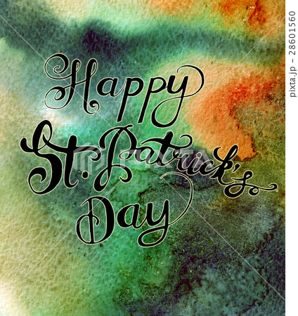 Watercolor St. Patricks day background. Watercolor St. Patricks day background. 28601560