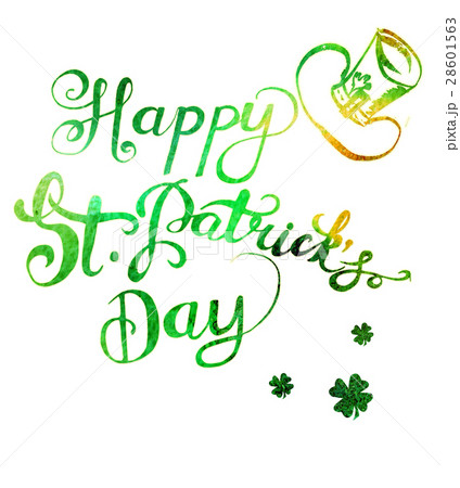 Watercolor St. Patricks day background. Watercolor St. Patricks day background. 28601563