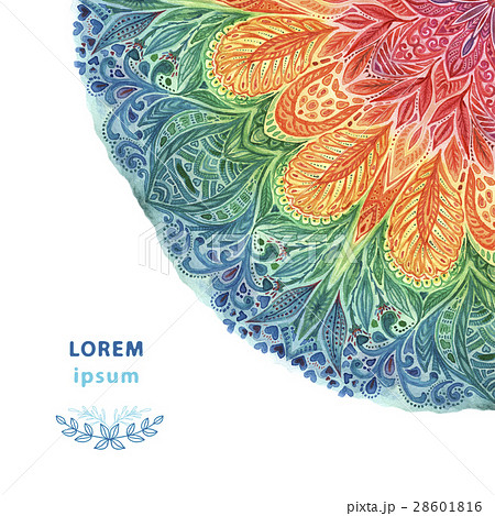 Mandala watercolor 28601816