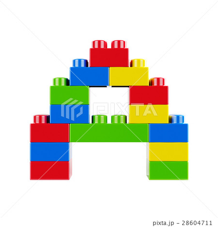 A plastic font alphabet character A plastic font alphabet character 28604711