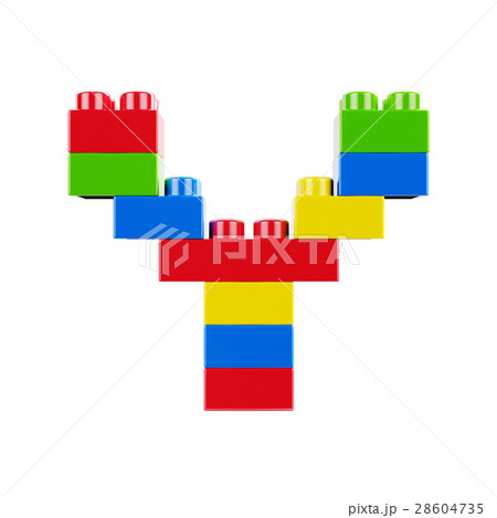 Y plastic font alphabet character Y plastic font alphabet character 28604735