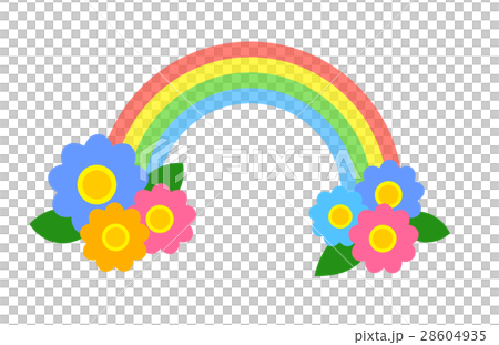 彩虹和花 彩虹和花 28604935