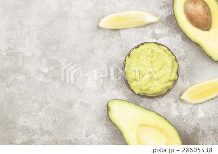 Traditional Latin American sauce guacamole Traditional Latin American sauce guacamole 28605538