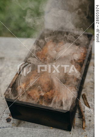 Grilled smoked barbecue. Grilled smoked barbecue. 28605974