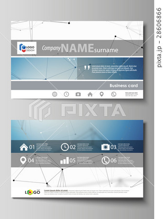 business card templates easy editable layoutのイラスト素材