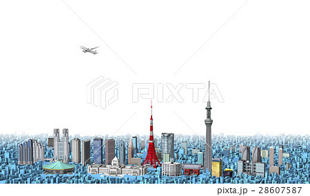 東京cityscape白バック 28607587