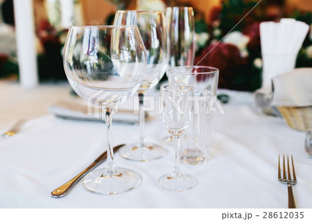 Glasses for water, vodka, wine and champagne Glasses for water, vodka, wine and champagne 28612035