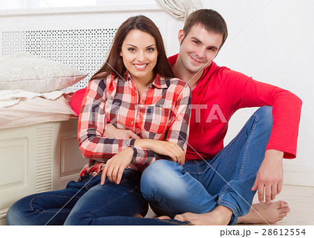 Couple in love at home Couple in love at home 28612554