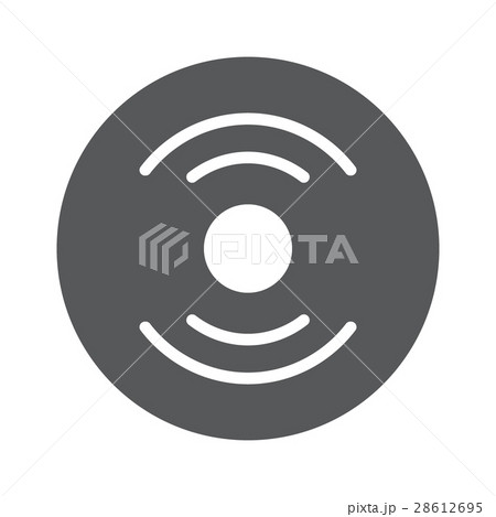 Vector Vinyl Record Icon Vector Vinyl Record Icon 28612695
