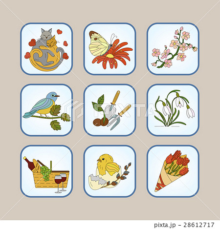 Springtime logo for your design. 28612717