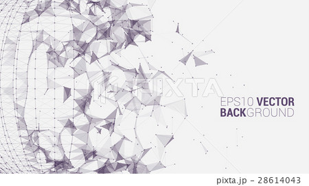 triangle sphere vector background design 28614043